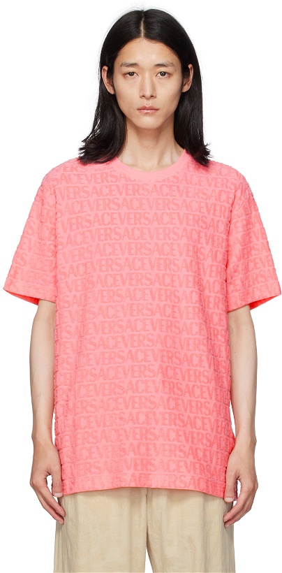 Photo: Versace Pink Allover T-Shirt