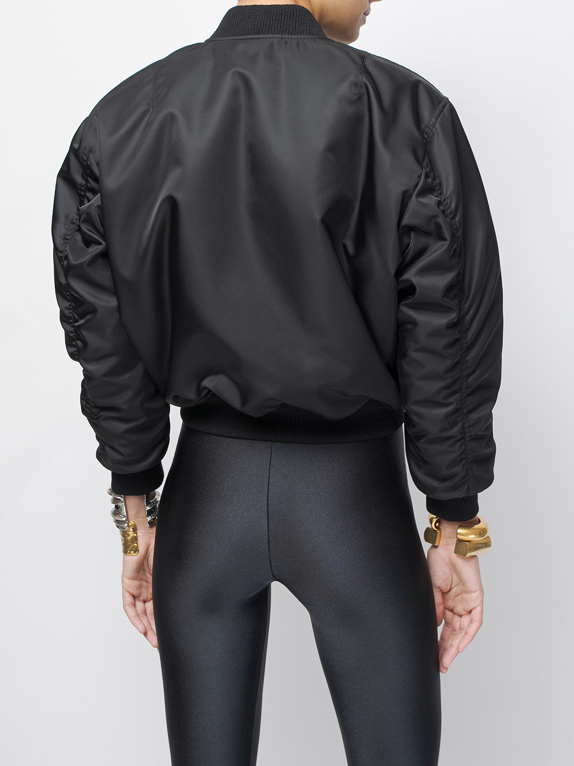 ジャケット・アウター SAINT LAURENT PARIS nylon jacket Blouson jacket in black - Saint Laurent | Mytheresa