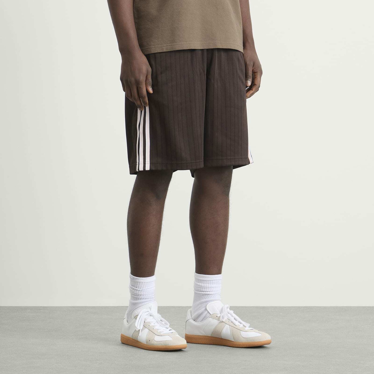 Adidas Men's Firebird Shorts in Aurora Coffee