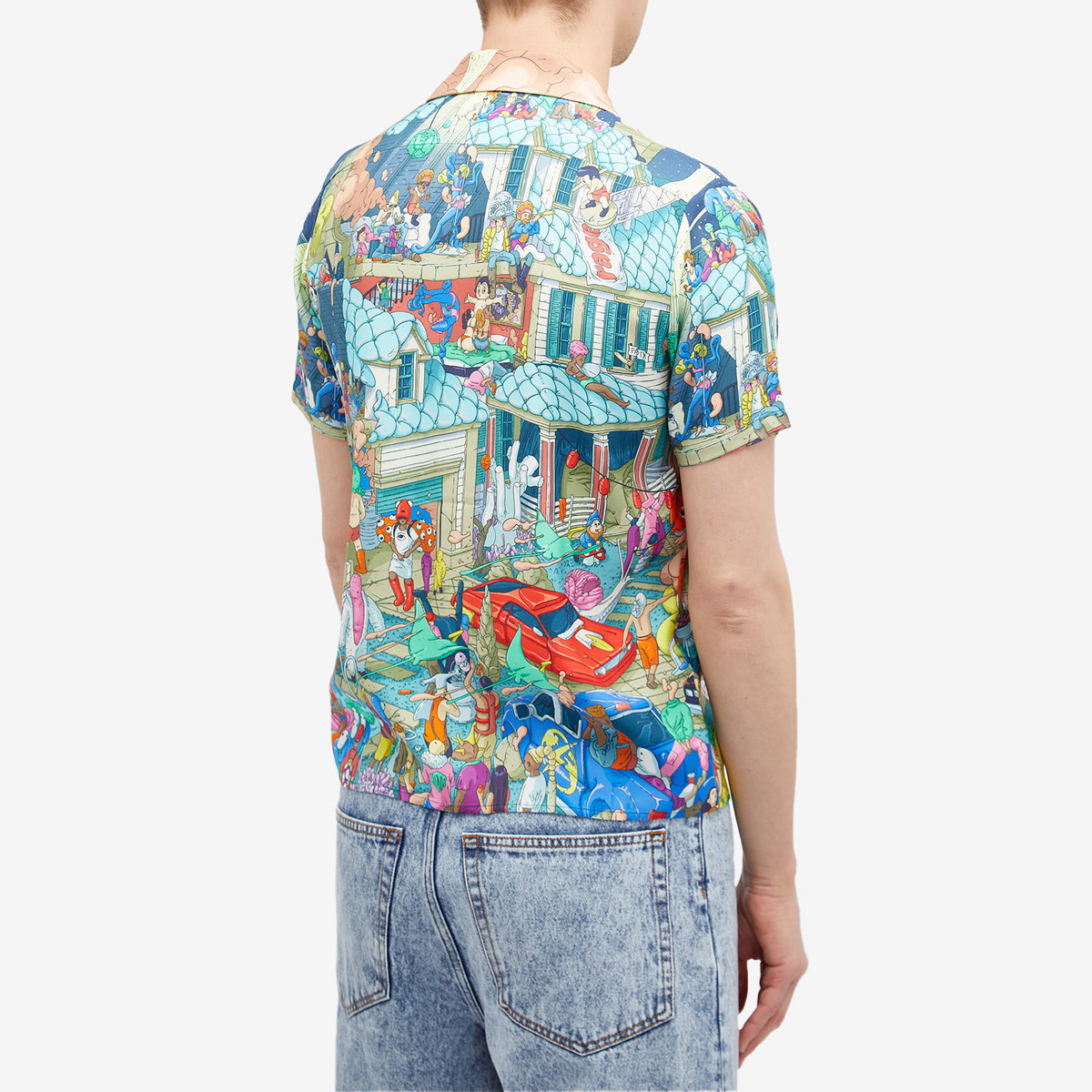 Members of the Rage Men's Party Vacation Shirt in Custom Made Motr Party Print