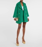 REDValentino Double-breasted wool-blend coat