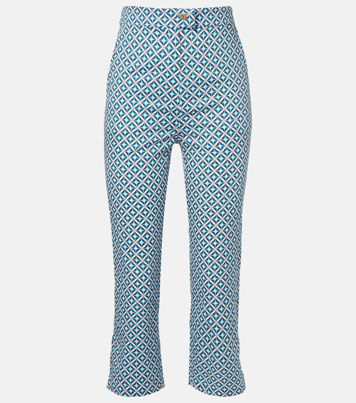 Max Mara Facella printed cotton wide-leg jeans
