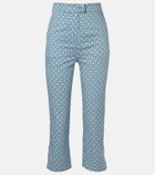 Max Mara Facella printed cotton wide-leg jeans
