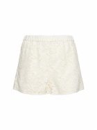 GUCCI Silk Blend Lace Shorts