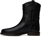 LEMAIRE Black Western Boots