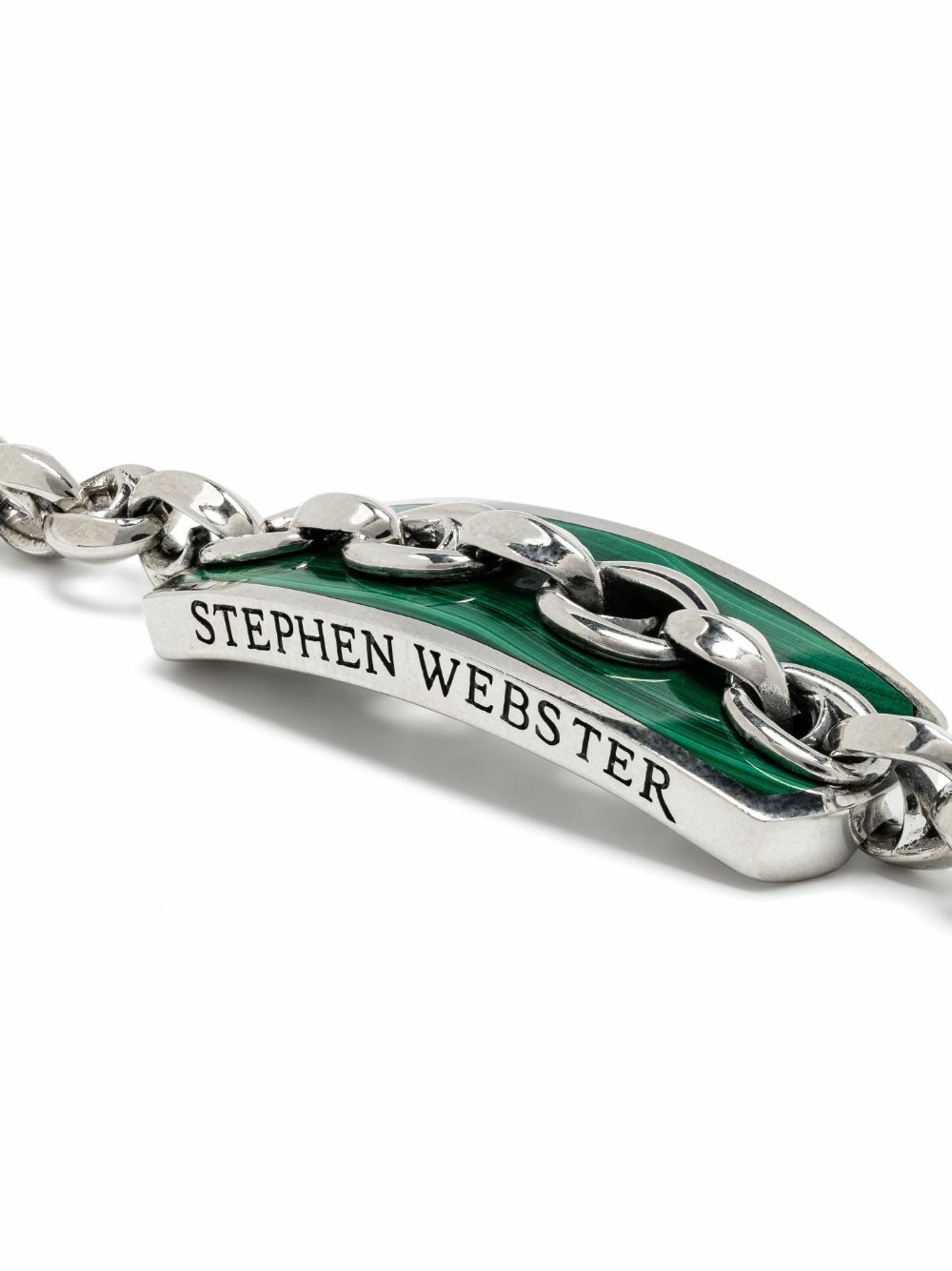 Stephen Webster Sterling Silver Inline Razer Chain Bracelet