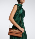 Manolo Blahnik Capripla embellished satin clutch