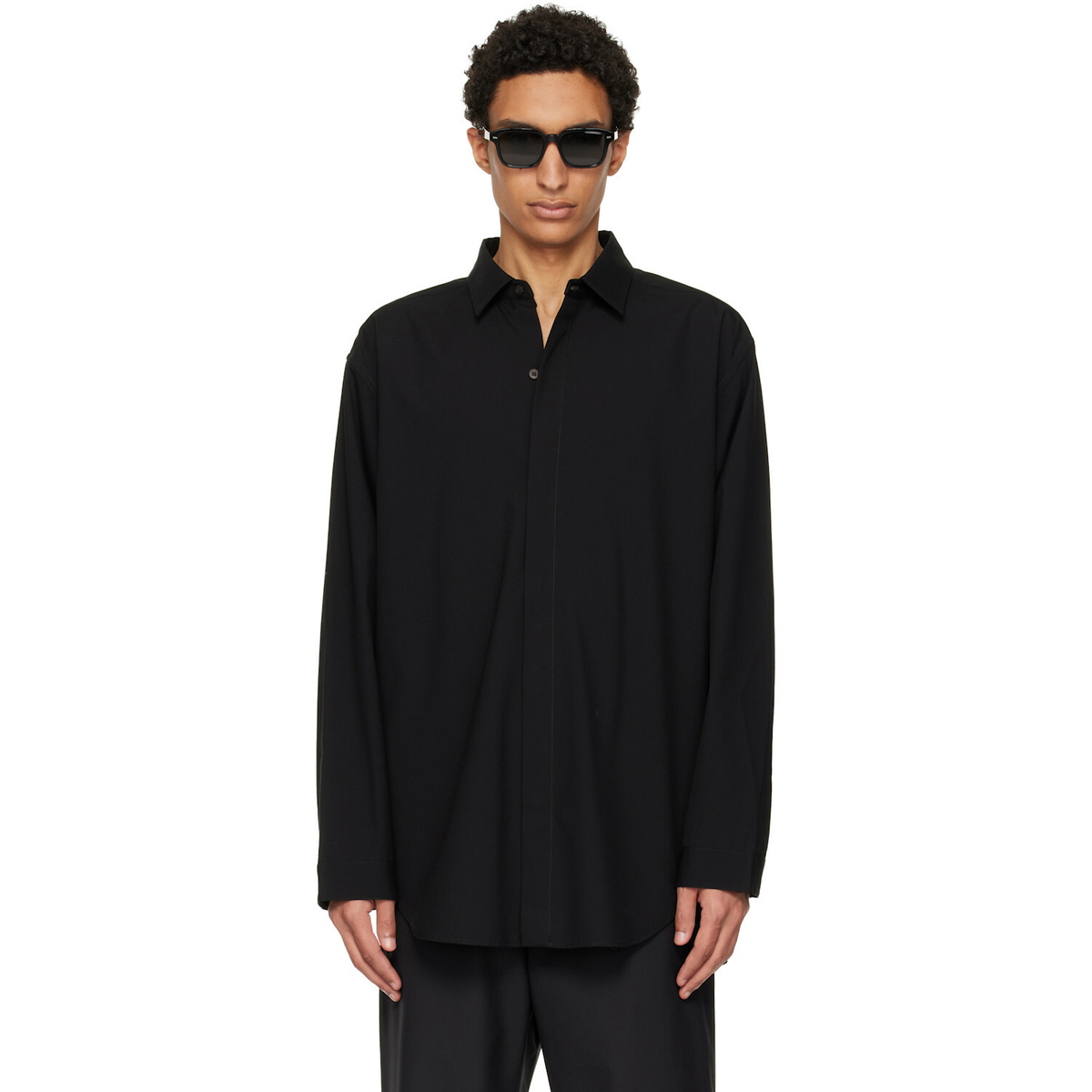 Fear of God Black Cotton Wool Oxford Classic Shirt