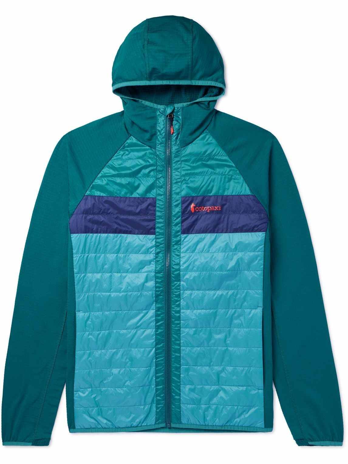 Cotopaxi - Logo-Print Jersey-Trimmed Recycled-Ripstop Hooded Jacket ...