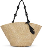 Jil Sander Beige Small Tangle Bucket Tote