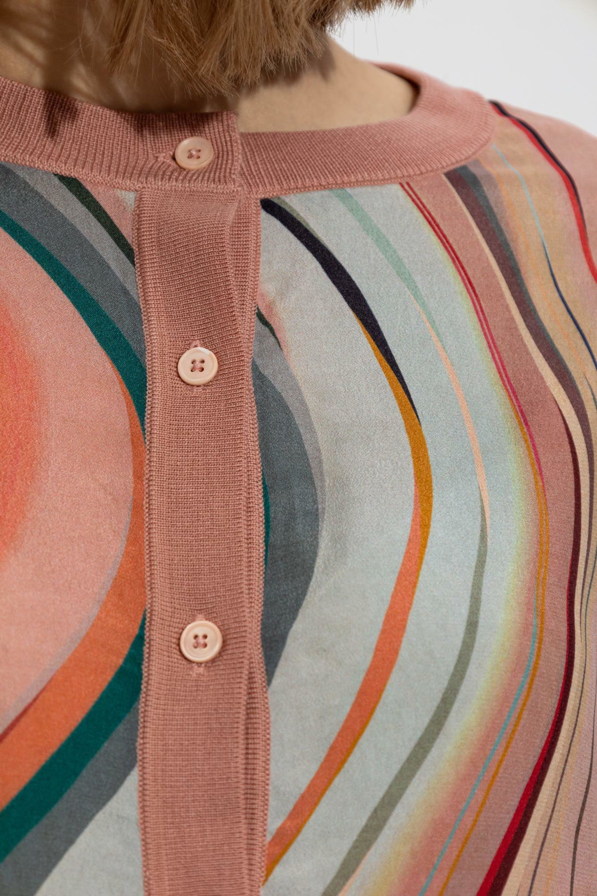 PS by Paul Smith Ps Paul Smith Cardigan With Stripe Pattern