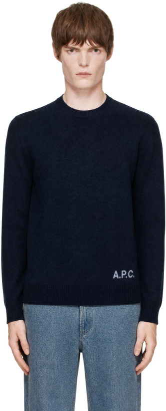 Photo: A.P.C. Navy Edward Sweater