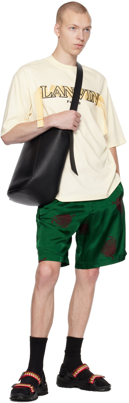 Lanvin Black Suicoke Edition Curb Laces Sandals