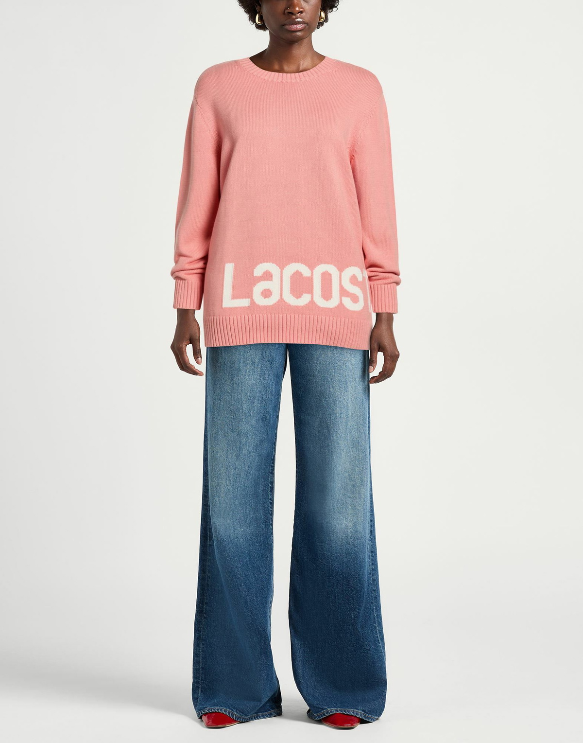 Lacoste Womens Sweater in Salmon pink