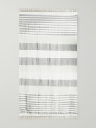 Brunello Cucinelli - Fringed Striped Linen Throw