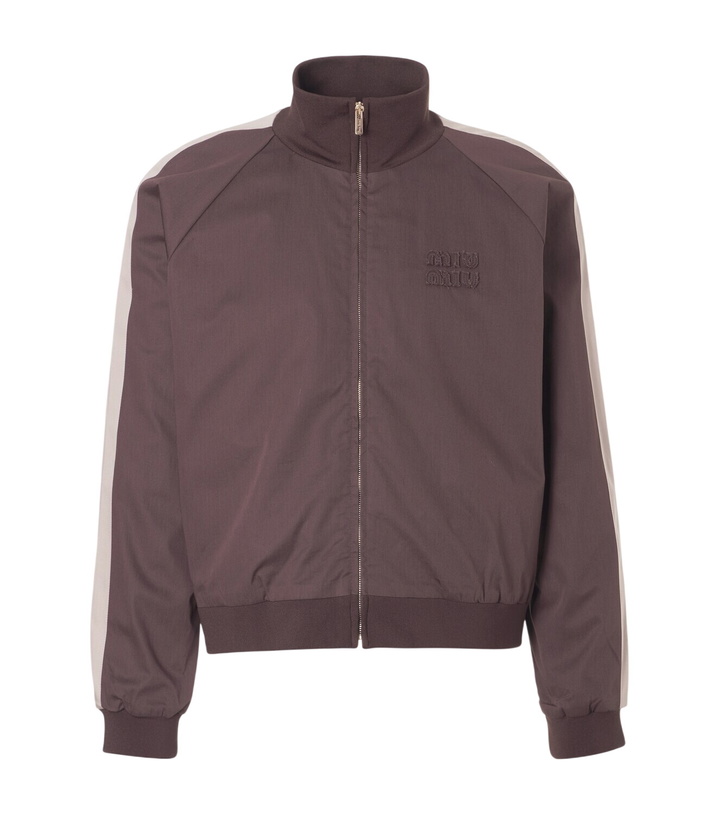 Photo: Miu Miu Cotton twill bomber jacket