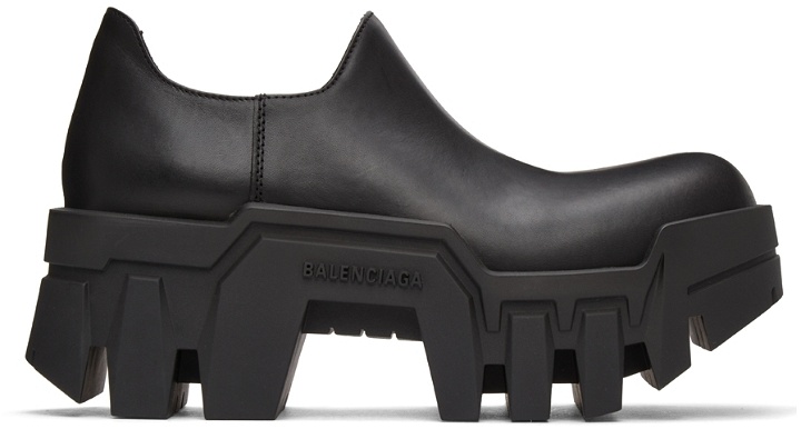 Photo: Balenciaga Black Bulldozer Mini Boots