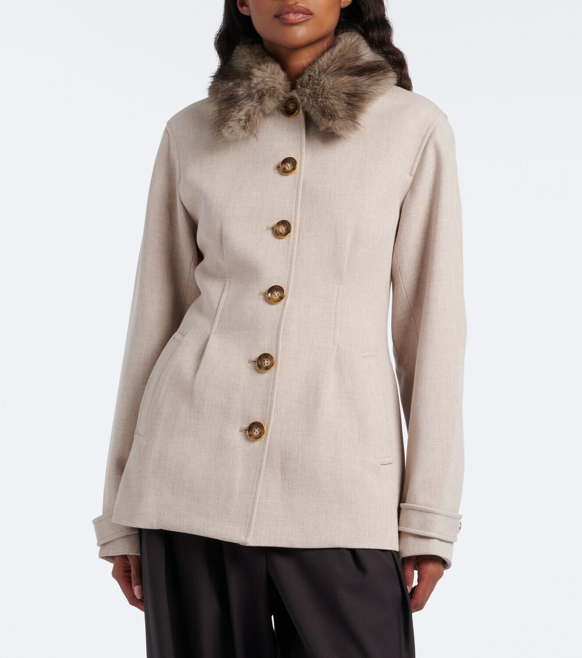 Veronica Beard Severine pleated jacket