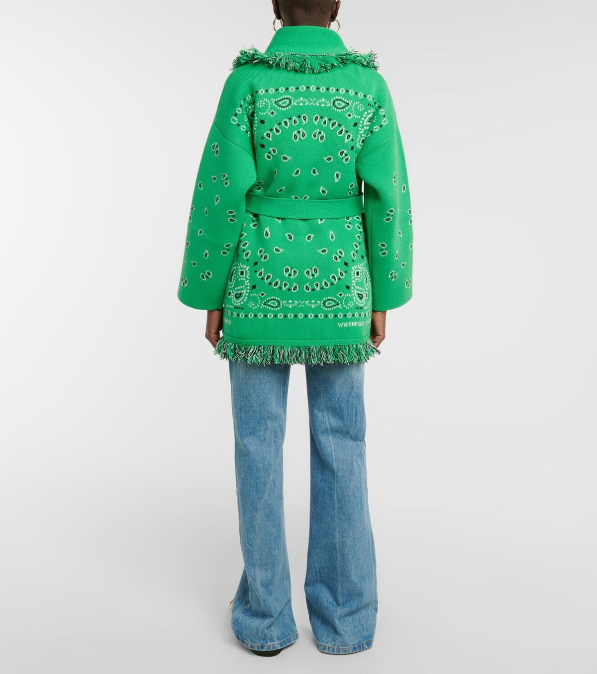 Alanui - Bandana cashmere cardigan