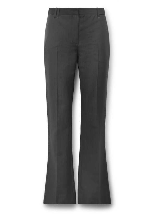 Photo: The Row - Lash Straight-Leg Super 120s Wool and Mohair-Blend Trousers - Gray