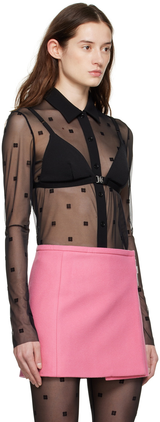 Givenchy Black Press-Release Bra