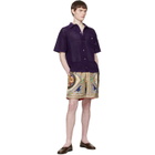 Casablanca Purple Short Sleeve Mesh Shirt