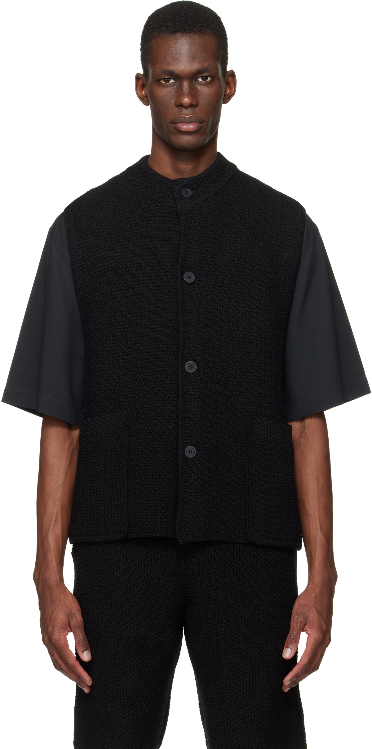 R*e様 homme plissé kinetic sculpture 2 黒 HOMME PLISSÉ ISSEY MIYAKE Black Kinetic Sculpture Turtleneck Homme