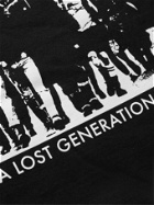PARADISE - Lost Generation Printed Fleece-Back Cotton-Blend Jersey Sweatshirt - Black
