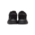 Alexander McQueen Black Croc Oversized Sneakers