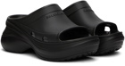 Balenciaga Black Crocs Edition Pool Slides