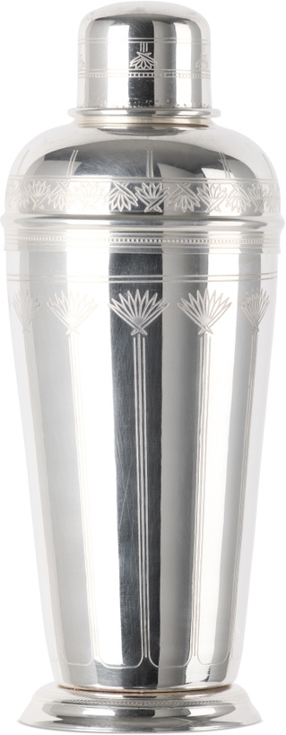 Photo: Soho Home Silver Rochester Engraved Cocktail Shaker