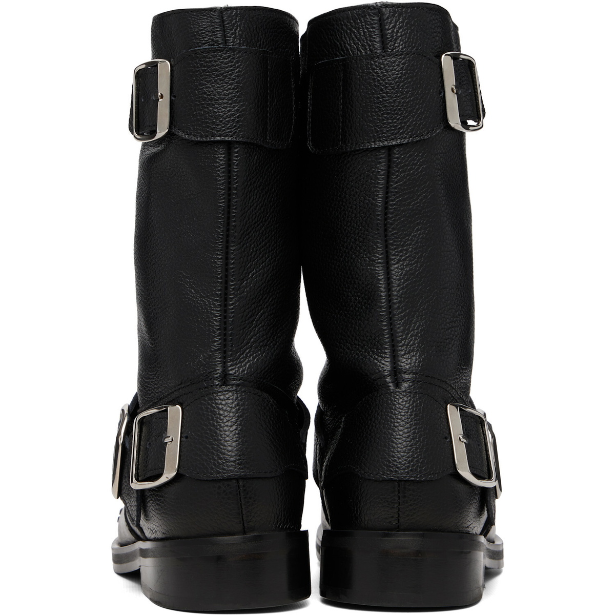 Stefan Cooke Black Pegasus Biker Boots