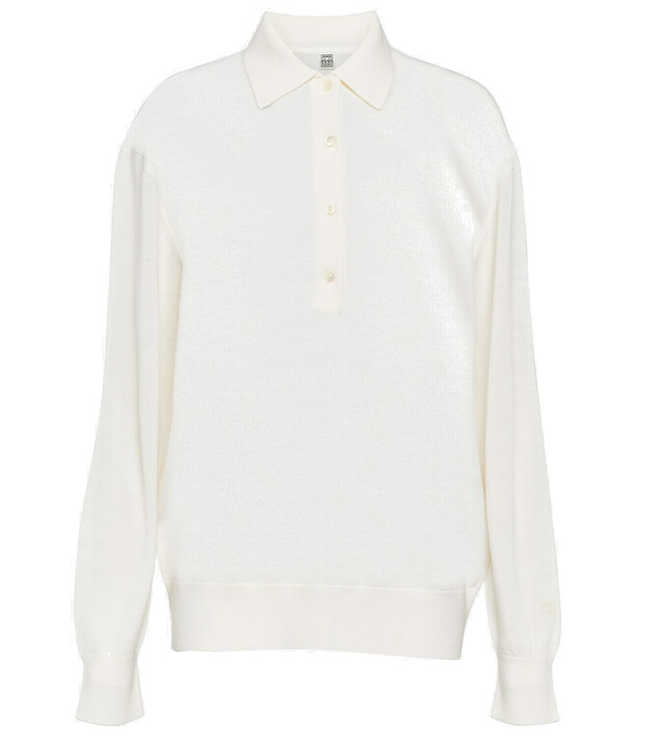 Photo: Toteme Wool-blend polo top