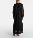Marant Etoile Gisela lace-trimmed cotton maxi dress