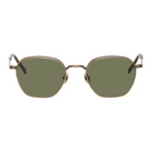 Matsuda Gold and Brown M3101 Sunglasses