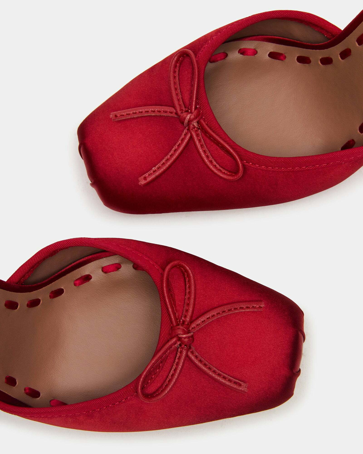 Steve Madden Larina Heels in Red Satin