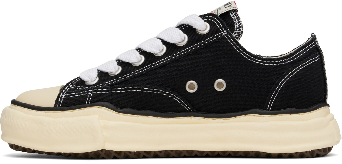 Maison MIHARA YASUHIRO Black Peterson VL OG Sole Canvas Low-Top 