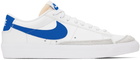 Nike White & Blue Blazer Low '77 Vintage Sneakers