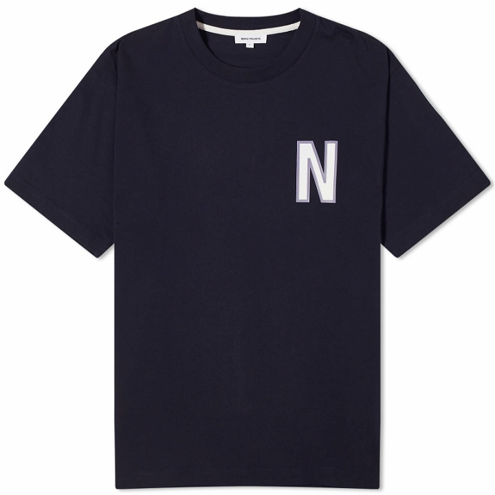 Photo: Norse Projects Men's Simon Heavy Jersey N T-Shirt in Dark Navy