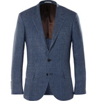 Brunello Cucinelli - Blue Slim-Fit Houndstooth Blazer - Blue