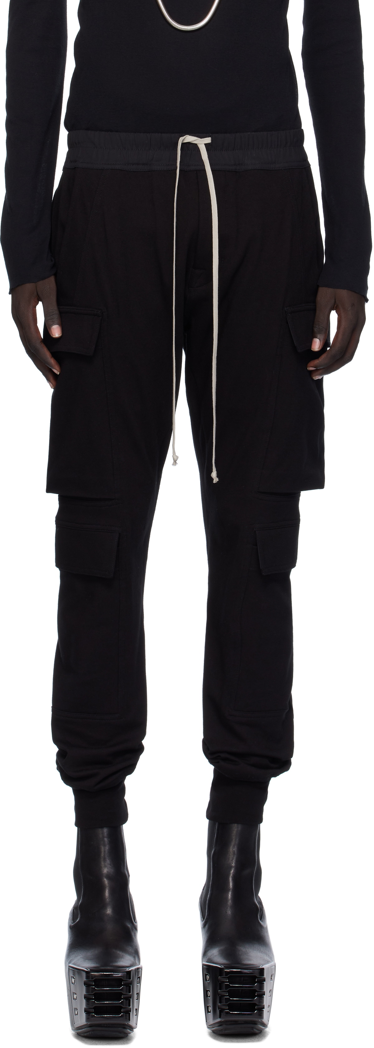 Rick Owens Black Concordians Mastodon Megacargo Pants Rick Owens