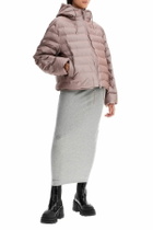 RAINS lohja short unisex puffer jacket Pink