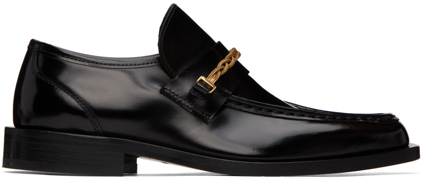 Ernest W. Baker Black Braided Chain Loafers Ernest W. Baker