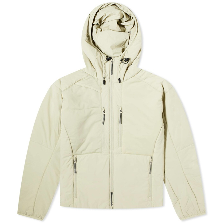 Photo: ROA Men's Micro Ripstop Synthetic Stretch Down Jacket in Moss Grey