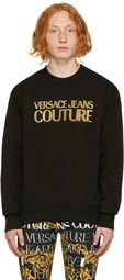 Versace Jeans Couture Black Bonded Sweatshirt