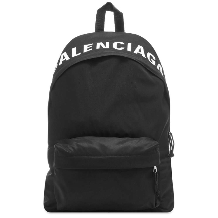 Photo: Balenciaga Wheel Nylon Logo Backpack