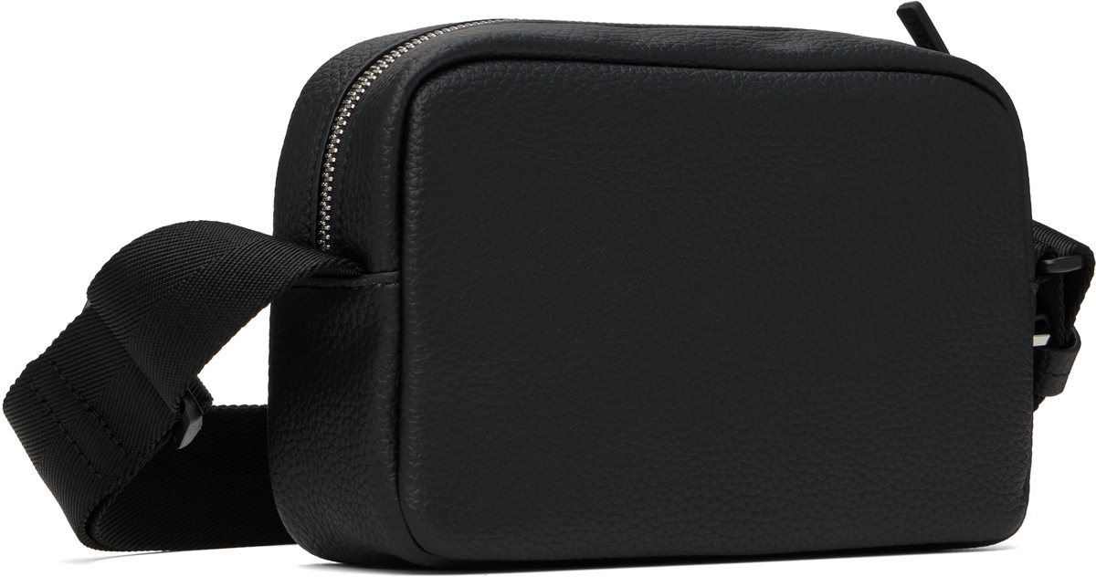 Hugo Black Faux-Leather Crossbody Bag