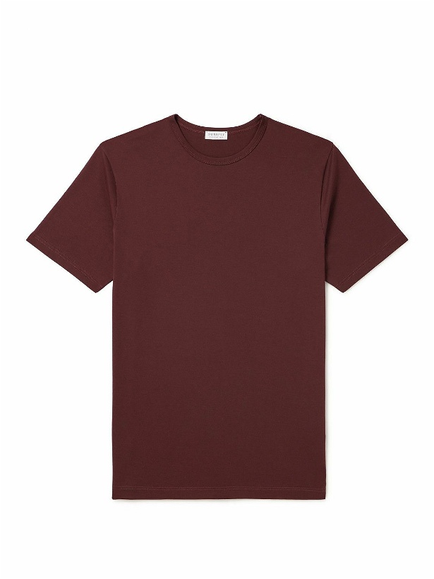 Photo: Sunspel - Supima Cotton-Jersey T-Shirt - Brown