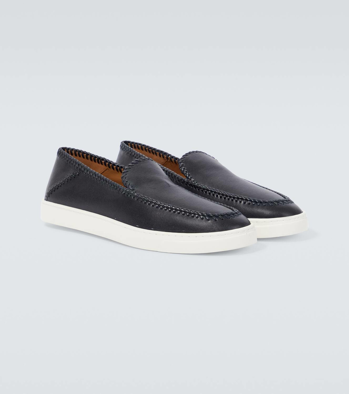 Giorgio Armani Galleria 3 leather slip-on sneakers