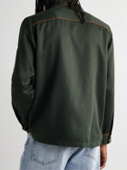 Nudie Jeans - Gonzo Embroidered Lyocell Overshirt - Green